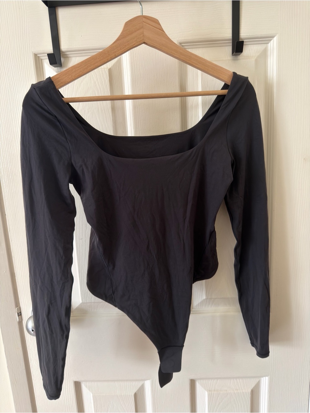 Lululemon Long-Sleeve Square Neck Bodysuit Thong